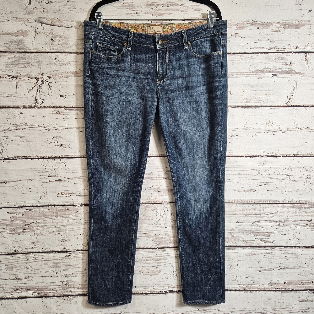 Paige dark wash skinny jeans